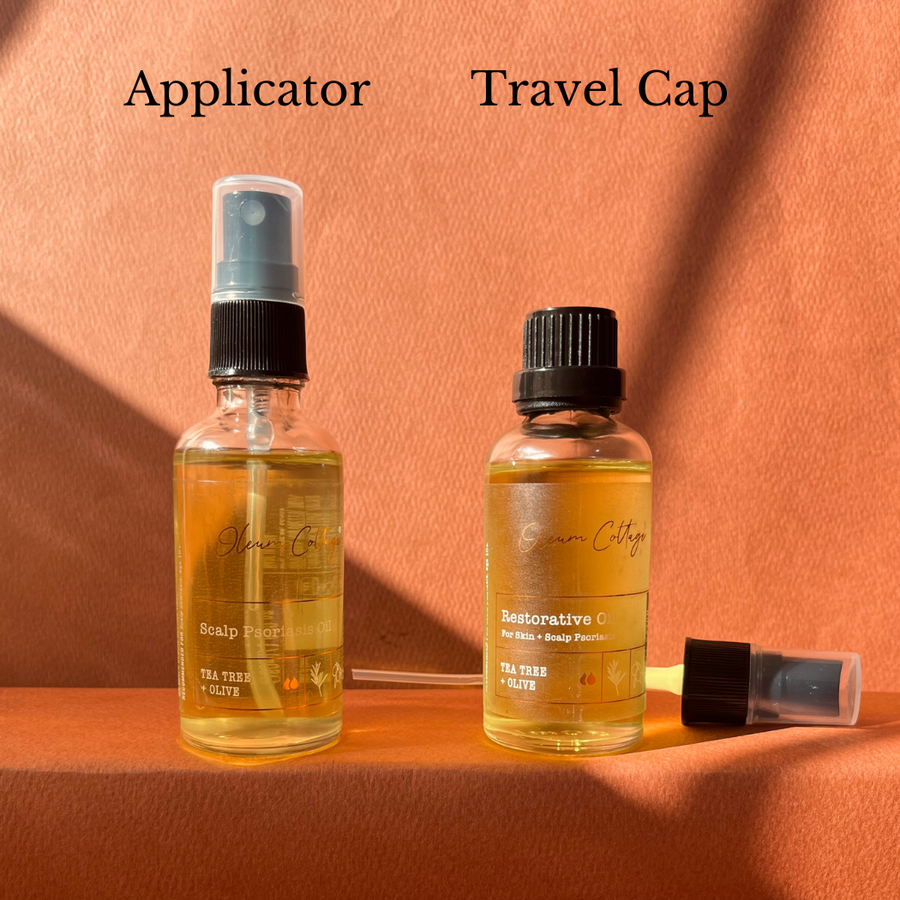 Restorative Oil for Skin + Scalp Psoriasis and Eczema (50ml) (Contact Dermatitis, Psoriasis Treatment Oil)